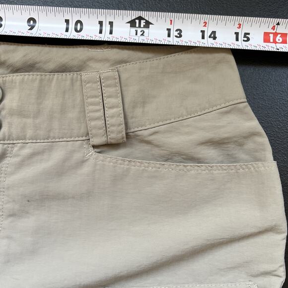The North Face Pant Women 6 Khaki Tan Nylon Zip Off Cargo Utility Hiking Outdoor - Picture 12 of 14
